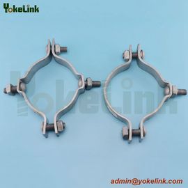China Double Offset Telescopic Pole Clamp / Pole Mounting Bands / Fasten Clamp supplier