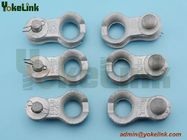 Hot dip galvanized thimble clevis for guy grip overhead line fitting