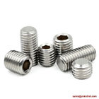 ASME B18.3, DIN 913 Alloy Steel Socket Set screws with Flat Point, Nylok patch