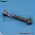Carbon steel carriage bolt for pole line hardware