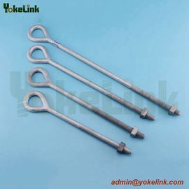 High Quality Forged galvanized  ANSI C135.1 Oval eyebolt For pole line hardware