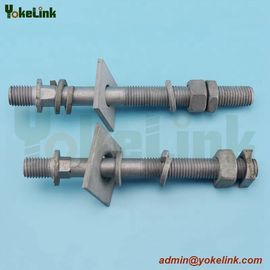 DF19M Series Full-Thread Line Post Insulator Stud Short Shank For Steel Crossarms