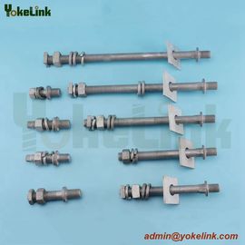 post insulator pins voltage forged steel pins upset bolt cross arm pins line post stud H.D.G