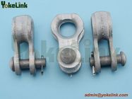 Hot dip galvanized thimble clevis for guy grip overhead line fitting