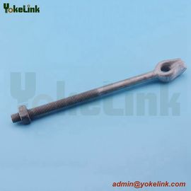 High Strength Galvanized Thimble Eye Bolt 5/8'*10' with Flat Square Nut/Angle Thimble Eye Bolts for Electric Power