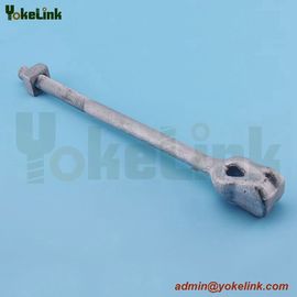 High Strength Galvanized Thimble Eye Bolt 5/8'*10' with Flat Square Nut/Angle Thimble Eye Bolts for Electric Power