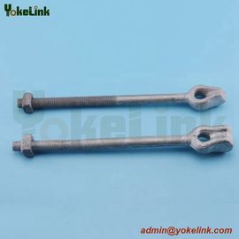 High Strength Galvanized Thimble Eye Bolt 5/8'*10' with Flat Square Nut/Angle Thimble Eye Bolts for Electric Power