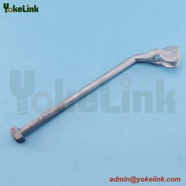 High Strength Galvanized Thimble Eye Bolt 5/8'*10' with Flat Square Nut/Angle Thimble Eye Bolts for Electric Power