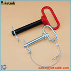 Red head hitch pin 7/8" with R Clip black powder coating for three point accessories