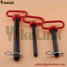 Red Handle Hitch Pin Grade 5 Featuring the red plastisol coated head