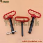 Quality Double hitch pins with the red plastisol-coated head for tractor