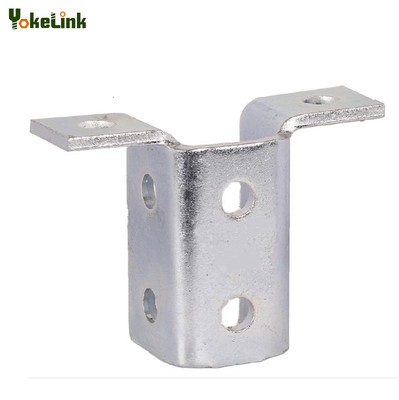 Wing Shape 90 Degree Welded Connector Support Fitting For Strut Channels