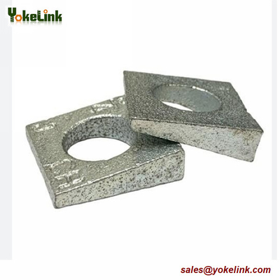 F436 Square Beveled Structural Hardened Washer Medium Carbon Steel Hot Dip Galvanized