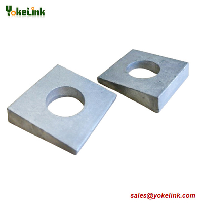 1" Grade F436 Square Beveled Structural Hardened Washer Medium Carbon Steel Plain Finish