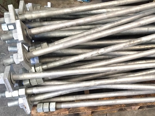 Heavy Structural Bolt F1554 Grade 36/ 55/ 105 Anchor Bolt Staight Type For Industrial Construction