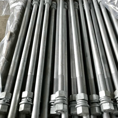 Heavy Structural Bolt F1554 Grade 36/ 55/ 105 Anchor Bolt Staight Type For Industrial Construction
