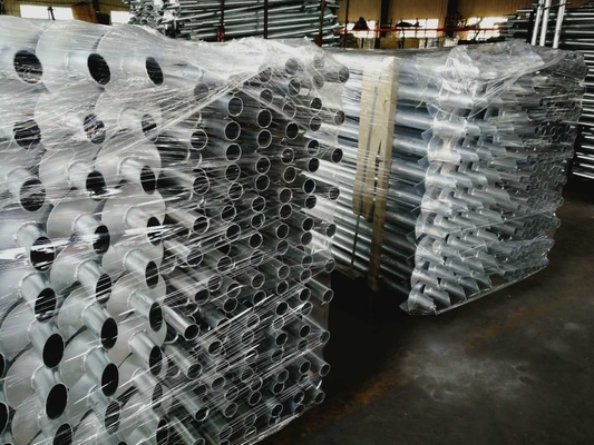 Solar Mounting System Portable Foundation Ground Screw Round Shaft Helical Spiral Pile Anchor