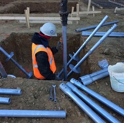 Hot DIP Galvanized Helical Anchors Piles Screw Piles For Solar Energy Related Parts