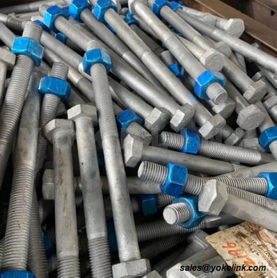 ASTM A325M Hex Heavy Structrual Bolts Blue A194 2H Nuts For Structural Fasteners