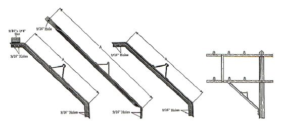 HDG Alley Arm Brace for Pole Line Construction