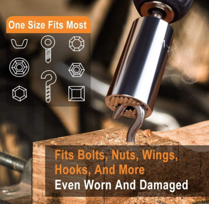 1/4'' 3/8'' Adjustable Universal Socket for Multi-Tool Accessories