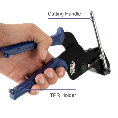 Custom Logo FBA Factory Direct Stainless Steel Cable Tie Zip Cutter Tool Cable Tie Gun Cutting Fastening Tool