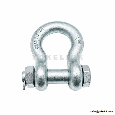 Drop Forged Anchor Shackle | RR-C-271 Heavy Duty Rigging | ASME B30.26 Bow Shackle