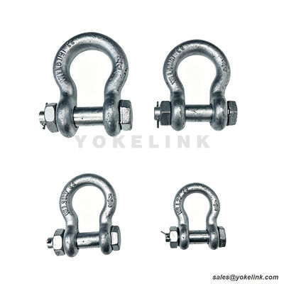 Utility Transmission Line Anchor Shackle | Forged Carbon Steel | ASME B30.26 Anchor Shackle