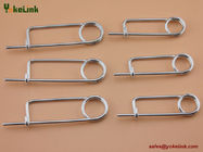 3/8" Spring Wire Coiled Tension Safety Pin, Diaper Pin Zinc Finish Safety Pin Wire