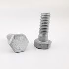 ASTM A394 Type 0 Hot Dip Galvanized Step Bolt with two hex nuts