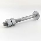 ASTM A394 Type 0 Hot Dip Galvanized Step Bolt with two hex nuts