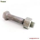 1-1/4" ASTM F3125 Grade A325 Hot Dipped Galvanized Steel Structural Bolt w/A563 DH Nut & F436 Washer