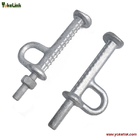 5/8" Tower Pole Step with Nut Galvanized for Transmission Tower