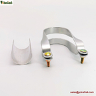 Greenhouse Aluminum Friction Clip Snap Clamp 1-5/8"