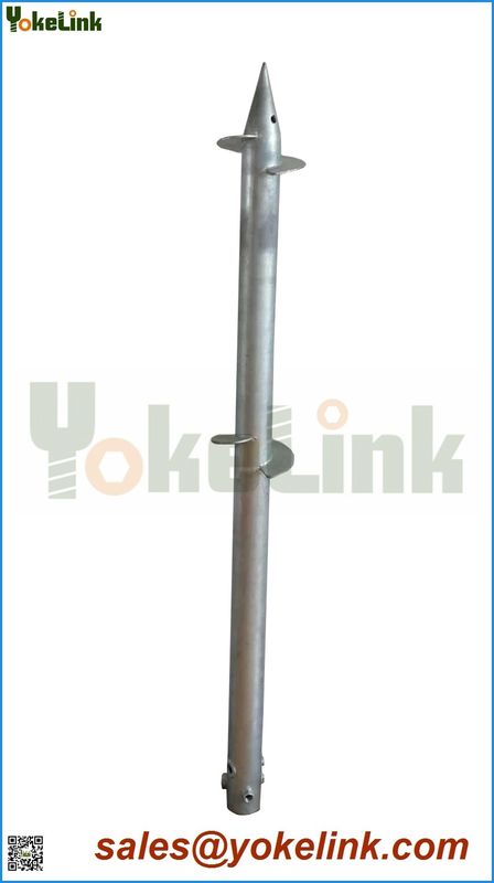 Hot Dip galvanized Ground Screw Pole Anchor