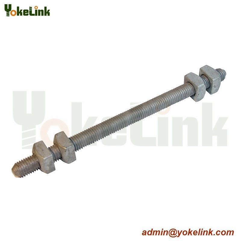 Double-Arming Bolts full thread furnished with four square nut