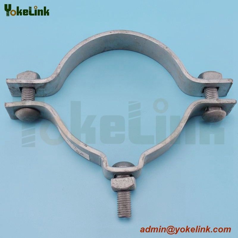 high quality galvanized electric pole clamp/pole band for overhead line fittings