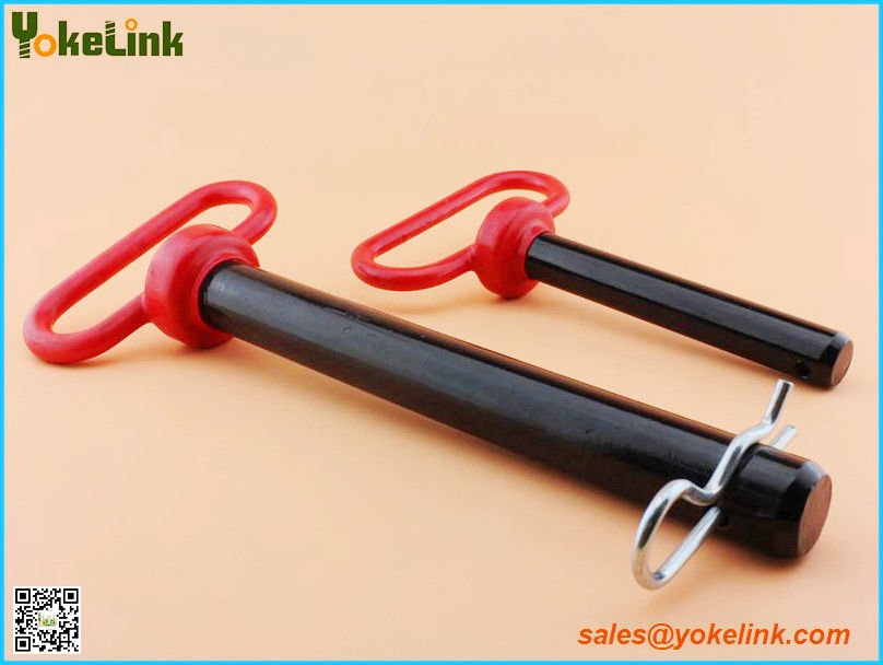 7/8" Red Handle Head Hitch pin with R Clip for farm Tractors and Trailers