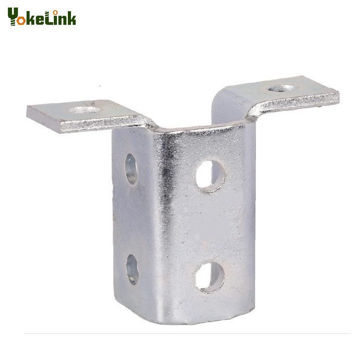 Wing Shape 90 Degree Welded Connector Support Fitting For Strut Channels