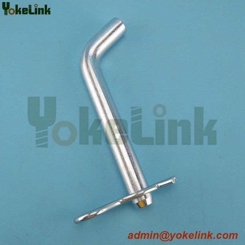High quality Zinc plated carbon steel bent pull pin with R clip