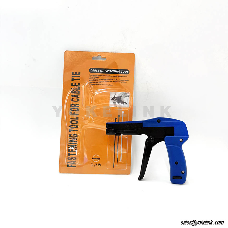 Custom LOGO Fast Shipping Resale Package Nylon Plastic Stainless Steel Metal Wrap Zip Cable Tie Tool Fastening Cutting Gun Tool