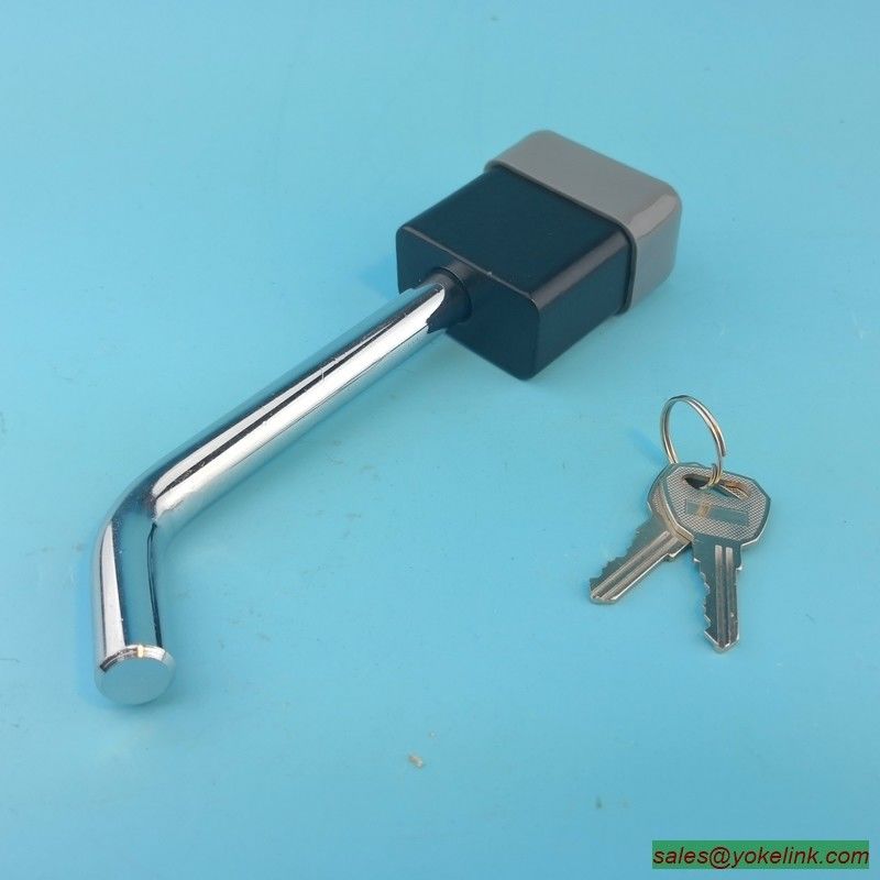 Security Steel 5/8" Hitch Pin Lock - Bent Pin Style Trailer Locking with 2 keys