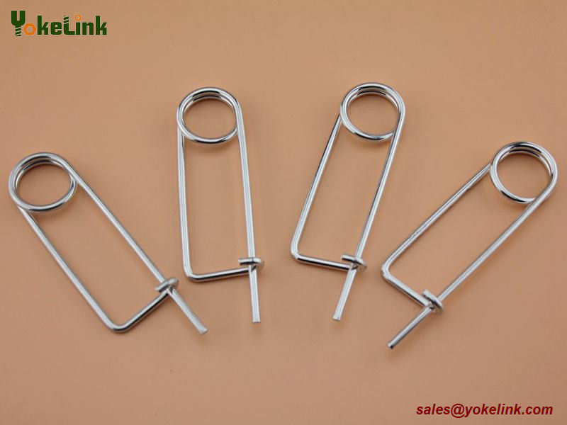 Made in China Spring Wire Coiled Tension Safety Pin, Zinc Finish Safety Pin Wire