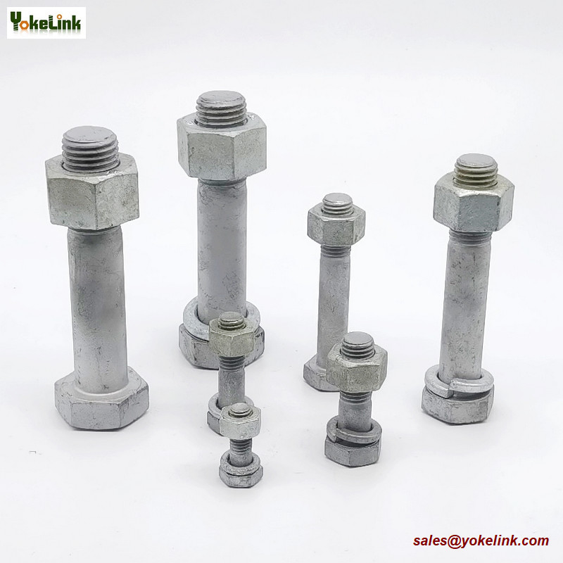 M27 ASTM F3125M Grade A325M Hot Dipped Galvanized Steel Structural Bolt w/A563 DH Nut & F436 Washer