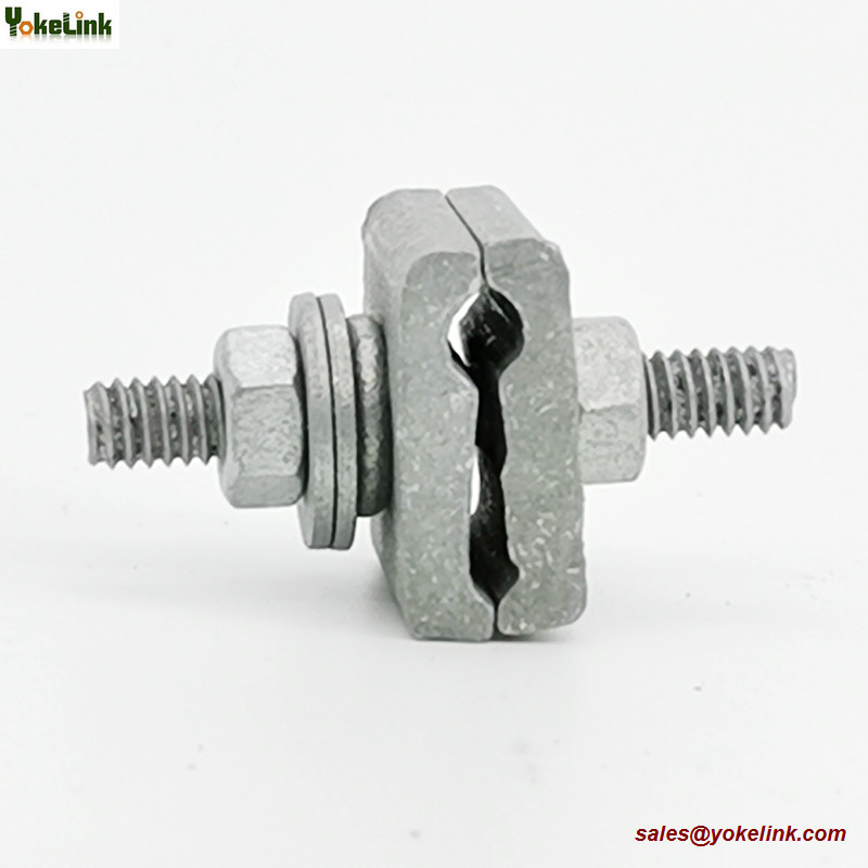 Galvanized D Cable Lashing Wire Clamp 1/4" to 7/16" Strand