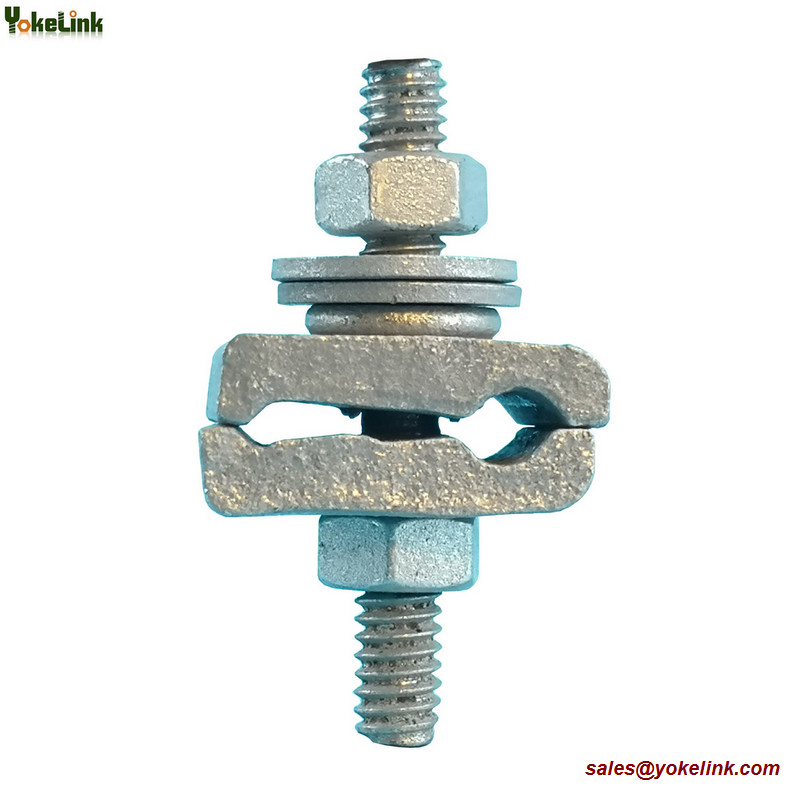 Galvanized D Cable Lashing Wire Clamp 1/4" to 7/16" Strand
