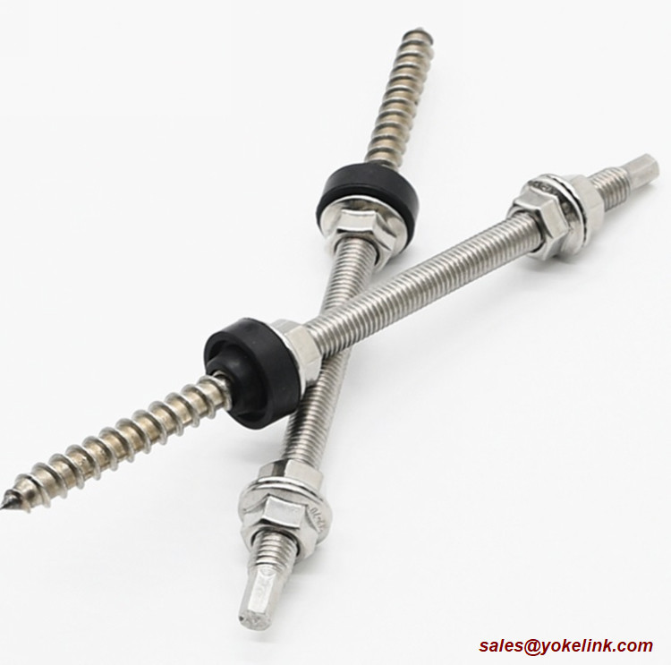 Solar Fasteners Solar Fastener Stainless Steel Solar Ground/Roof Mount Hanger Bolts